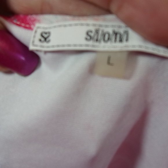 Bright Light & airy Summer Spring Blouse Size L SLONI - Picture 6 of 6